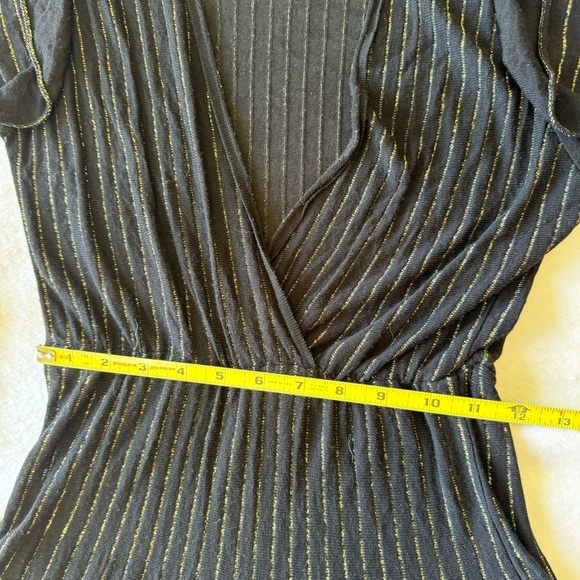 ZARA Knit Gold Metallic Short Dress Size S - Picture 12 of 12